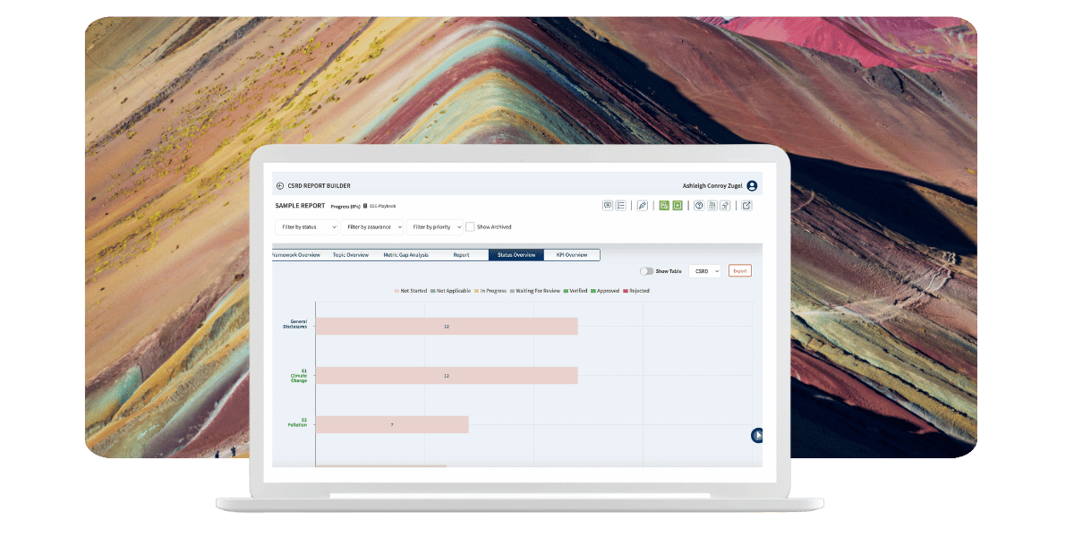 ESG Playbook Corporate Disclosure nature laptop 1 opt ESG Playbook brings you a sustainable advantage