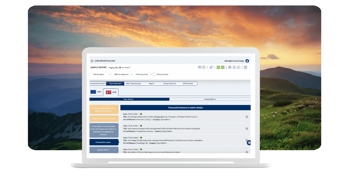ESG Playbook Corporate Disclosure nature laptop 2 opt ESG Playbook brings you a sustainable advantage