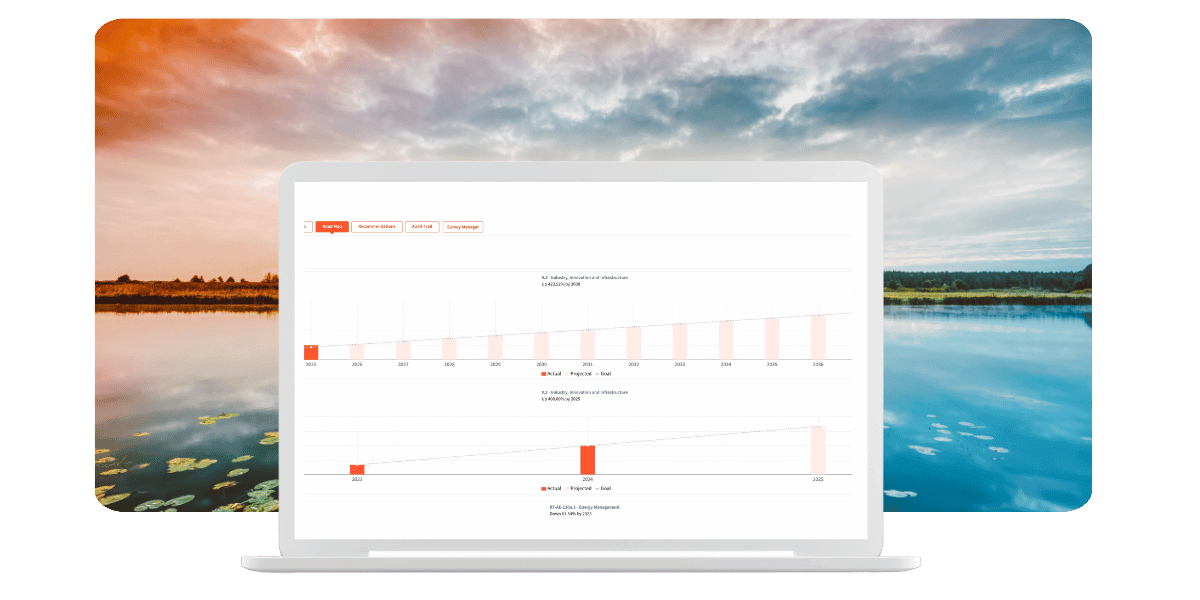 ESG Playbook KPI Risk Mgmt Nature laptop 4 opt ESG Playbook brings you a sustainable advantage